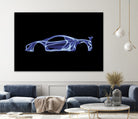 McLaren P1 by Octavian Mihai Mielu on GIANT ART - blue digital painting