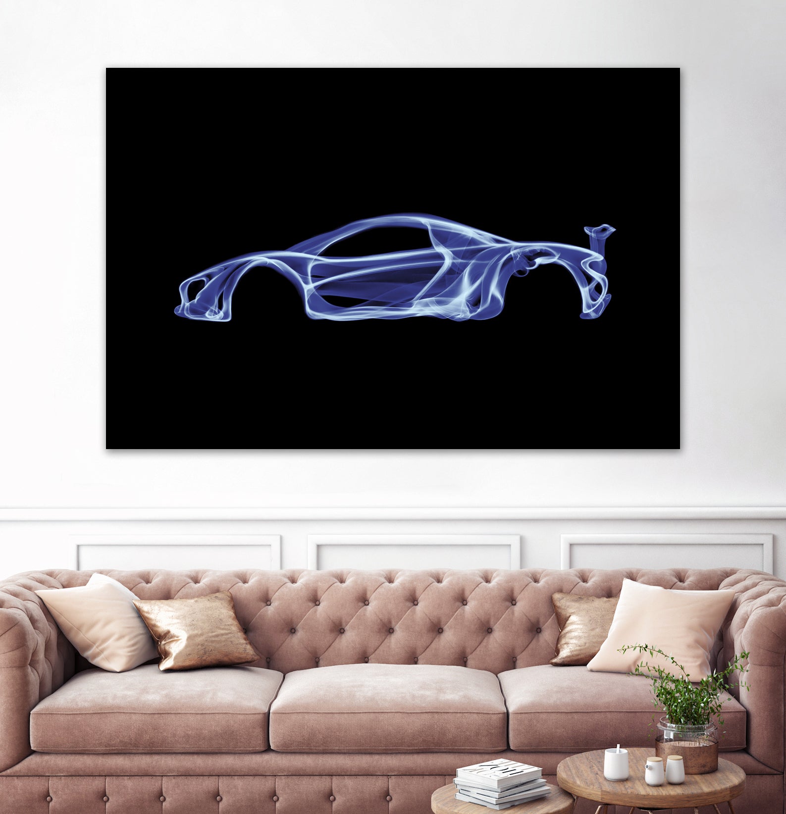 McLaren P1 by Octavian Mihai Mielu on GIANT ART - blue digital painting