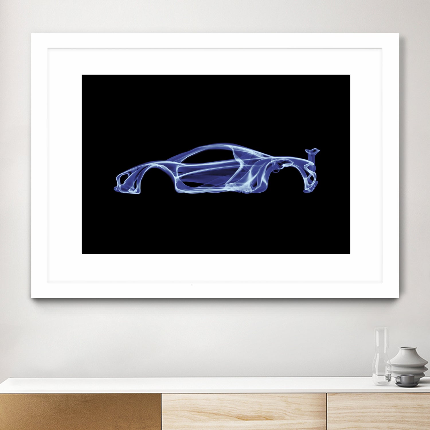 McLaren P1 by Octavian Mihai Mielu on GIANT ART - blue digital painting