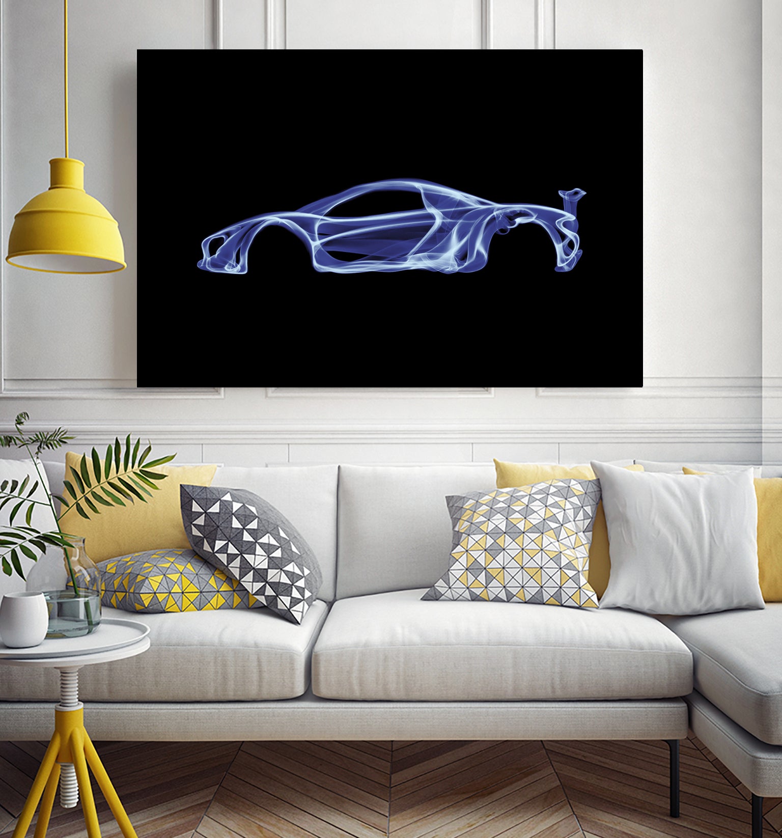 McLaren P1 by Octavian Mihai Mielu on GIANT ART - blue digital painting