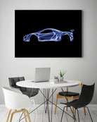 McLaren P1 by Octavian Mihai Mielu on GIANT ART - blue digital painting