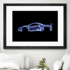 McLaren P1 by Octavian Mihai Mielu on GIANT ART - blue digital painting