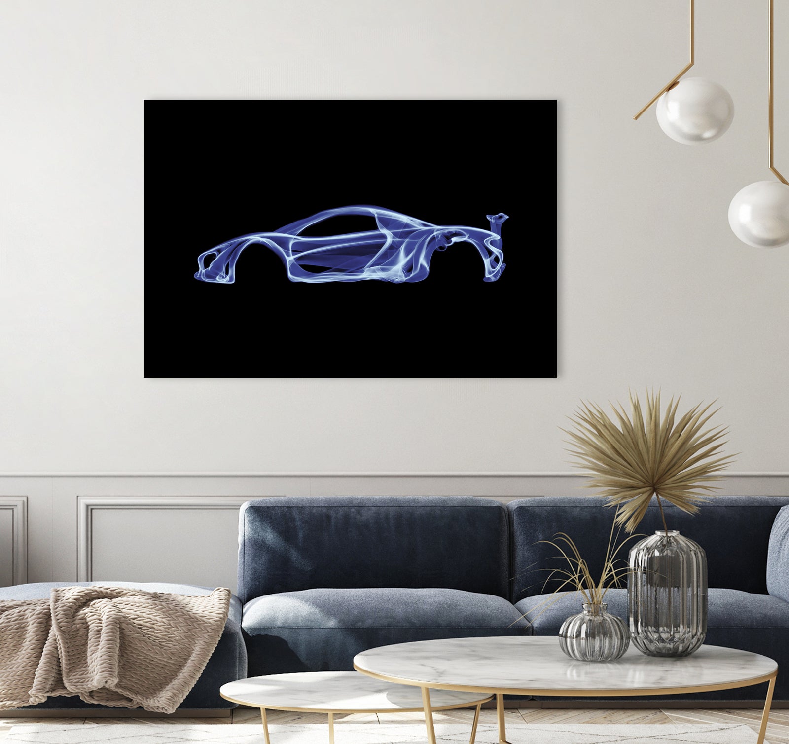 McLaren P1 by Octavian Mihai Mielu on GIANT ART - blue digital painting