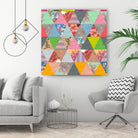 Lost in ? by Bianca Green on GIANT ART - pink mixed media