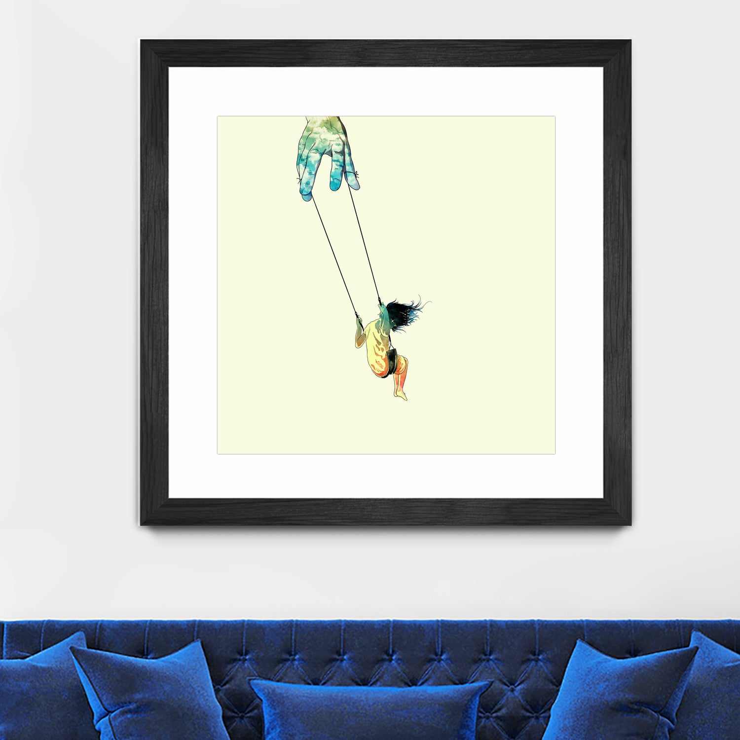 Swing me higher by matheus lopes on GIANT ART - yellow digital drawing