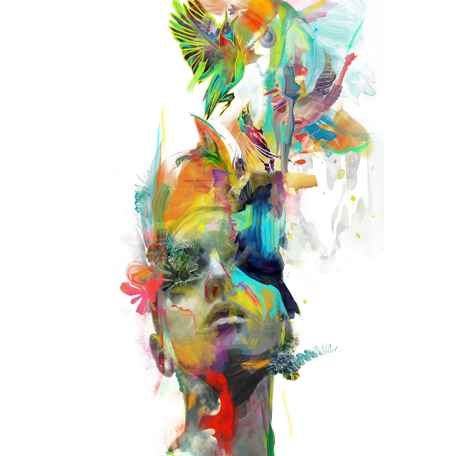 Dream Theory by Archan Nair on GIANT ART - white digital painting