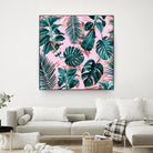 Tropical Garden II by burcu korkmazyurek on GIANT ART - pink digital painting