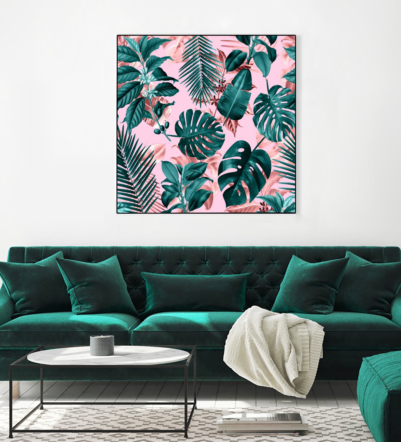 Tropical Garden II by burcu korkmazyurek on GIANT ART - pink digital painting