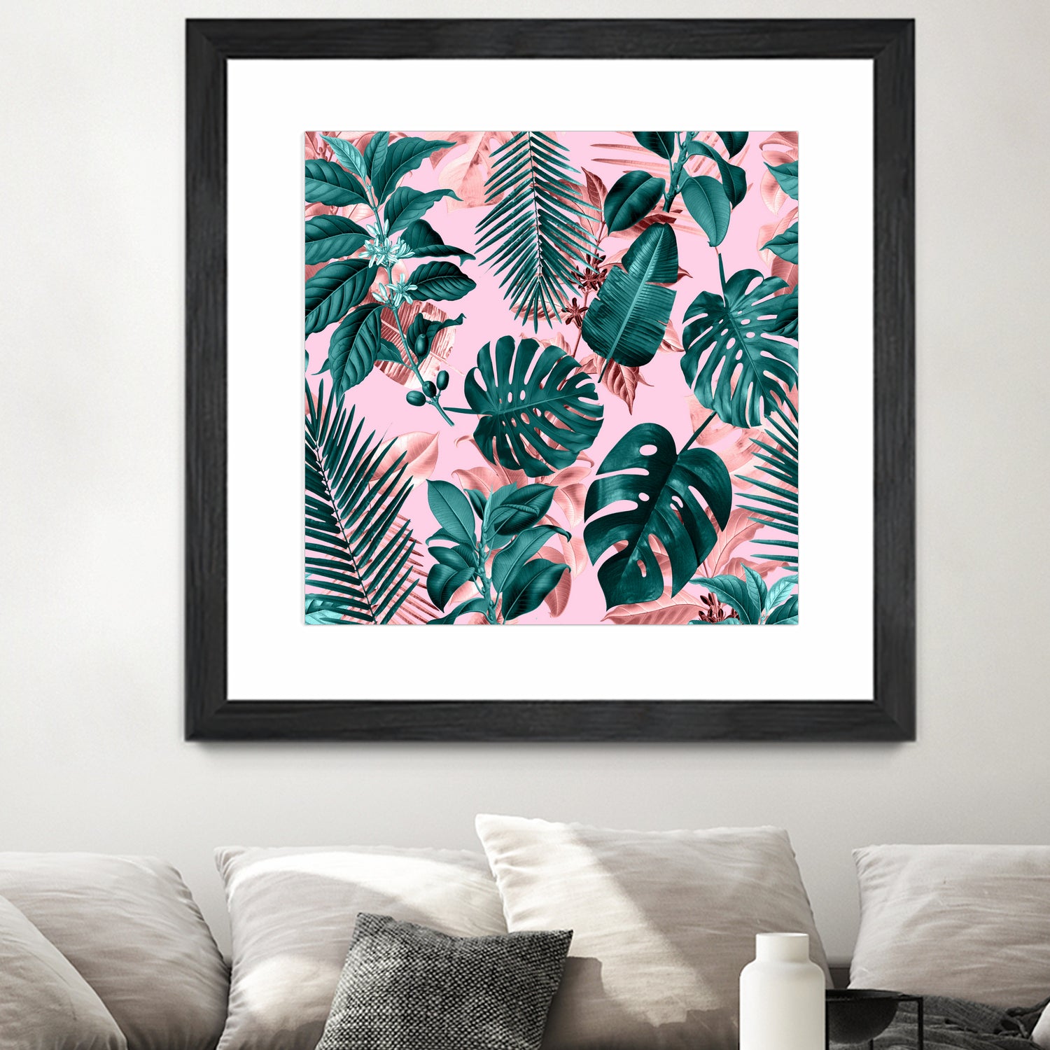 Tropical Garden II by burcu korkmazyurek on GIANT ART - pink digital painting