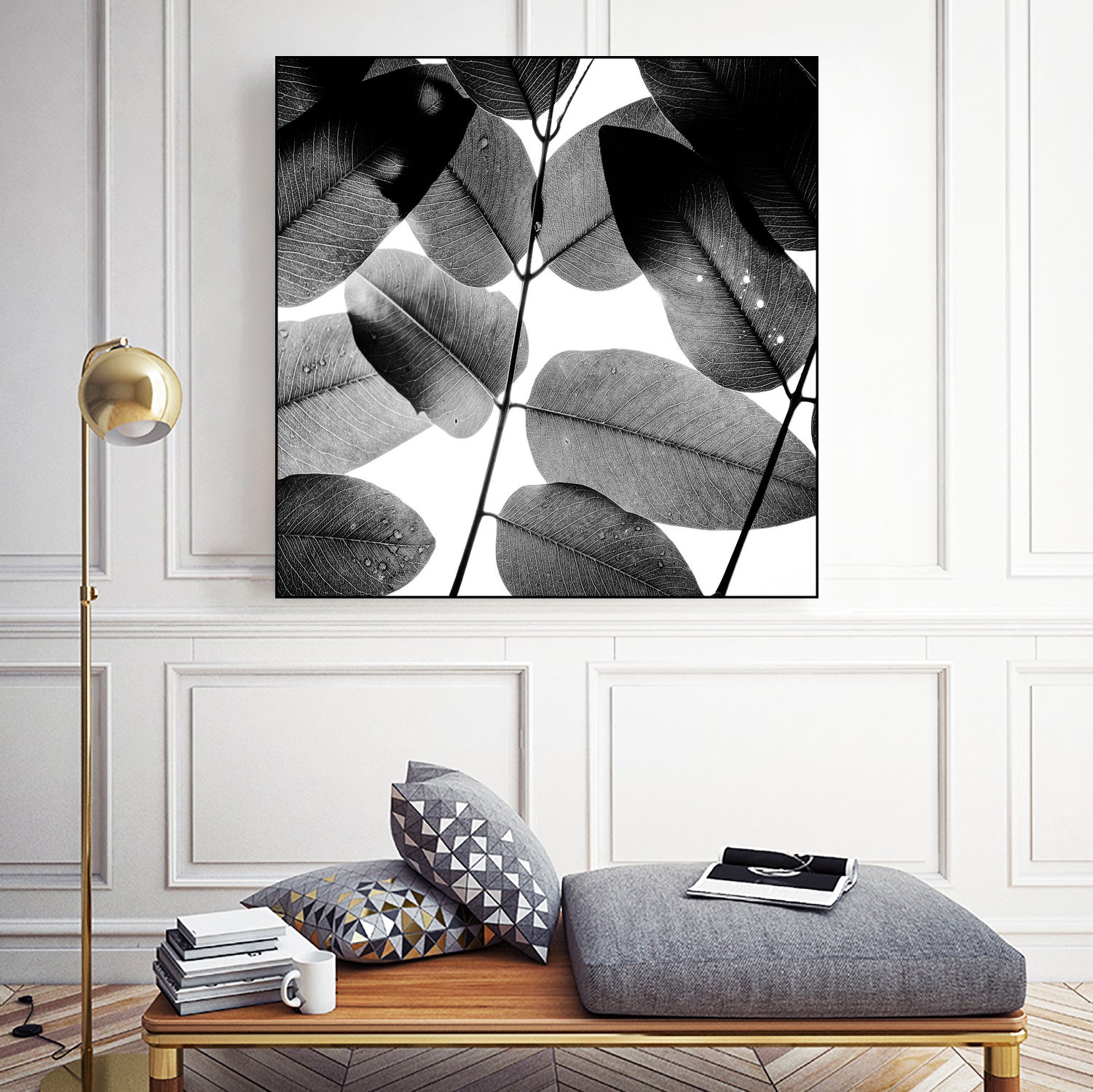 Experiments with Leaves by Tal Paz-Fridman on GIANT ART - gray photo illustration