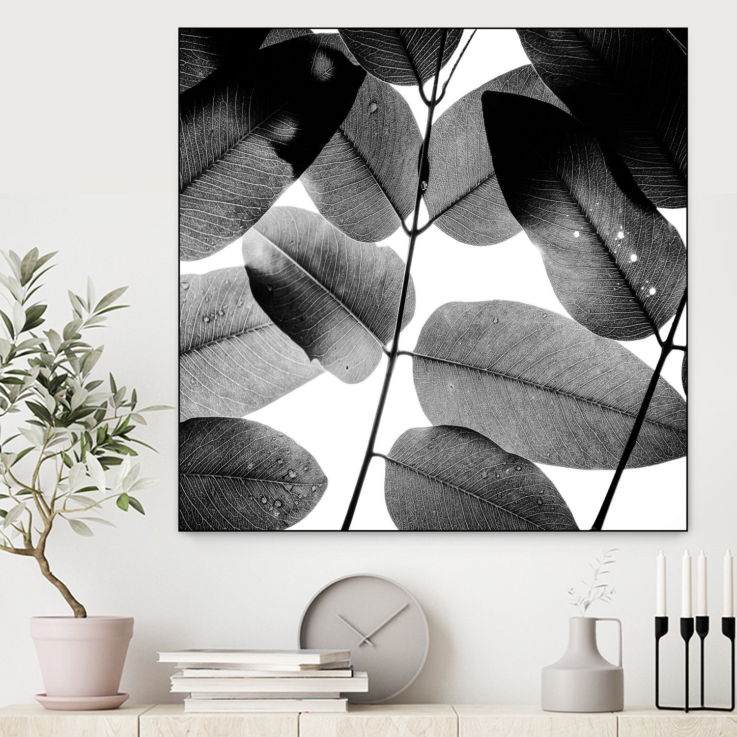 Experiments with Leaves by Tal Paz-Fridman on GIANT ART - gray photo illustration