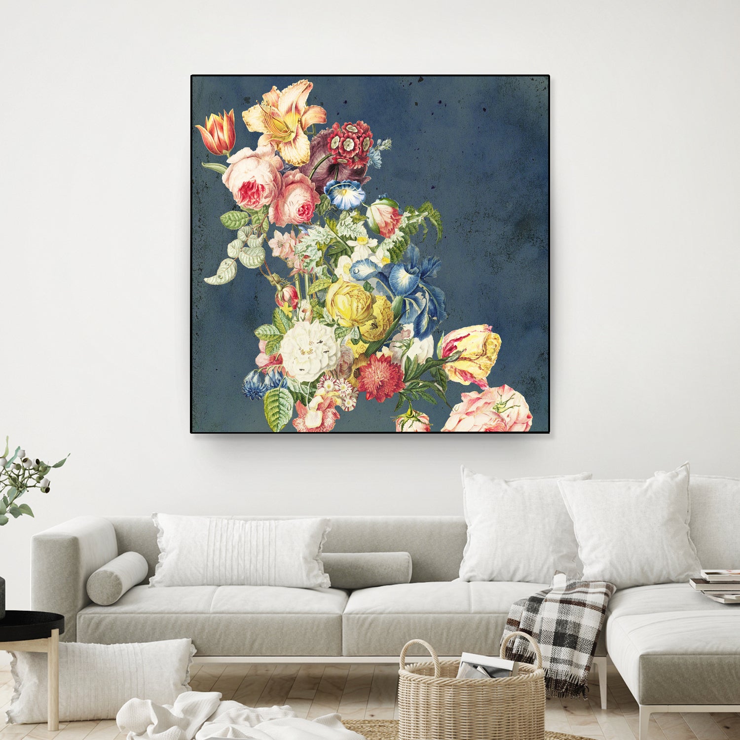 Floral tribute to Louis McNeice by anne corr on GIANT ART - blue digital painting