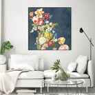 Floral tribute to Louis McNeice by anne corr on GIANT ART - blue digital painting