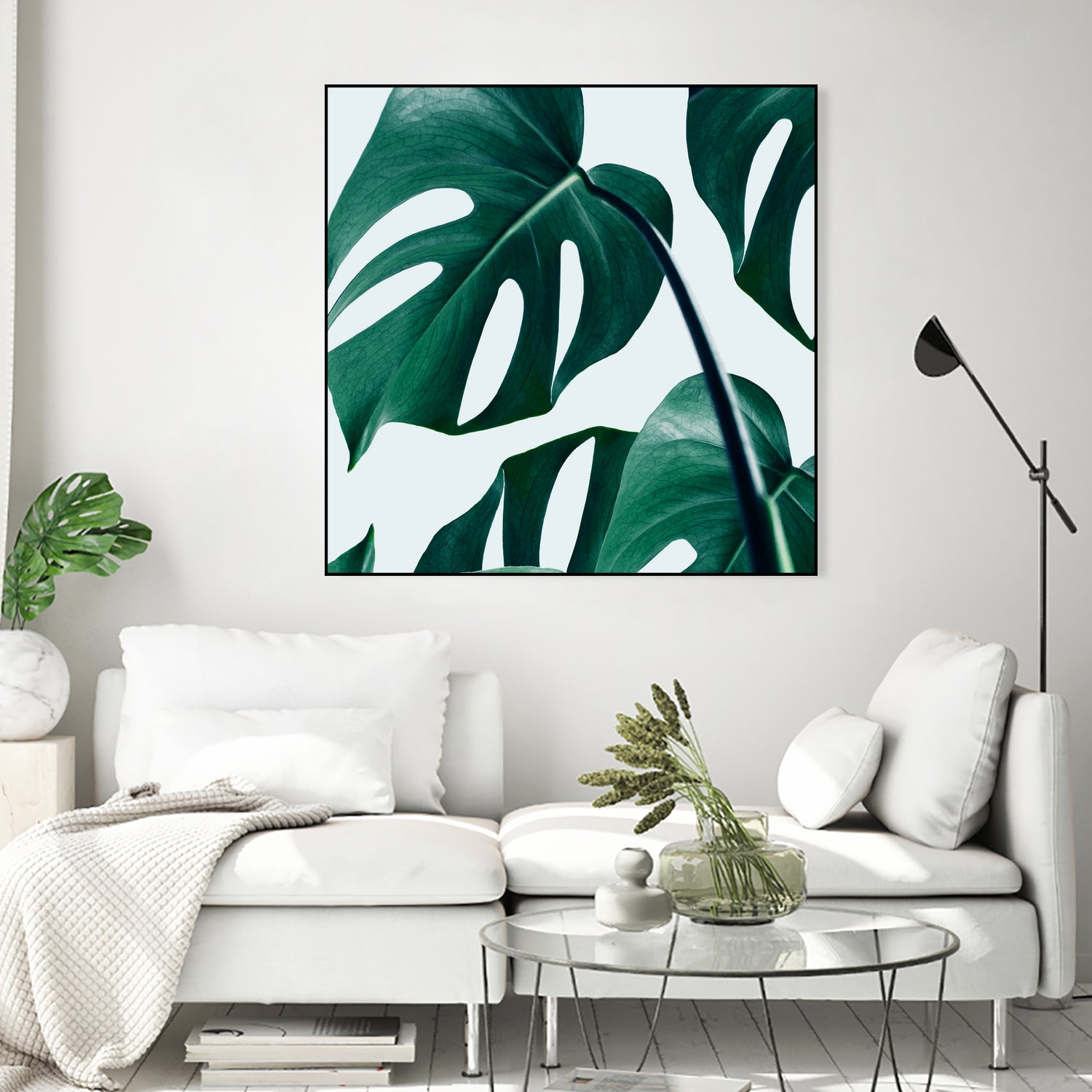 Monstera by Uma Gokhale on GIANT ART - green digital painting