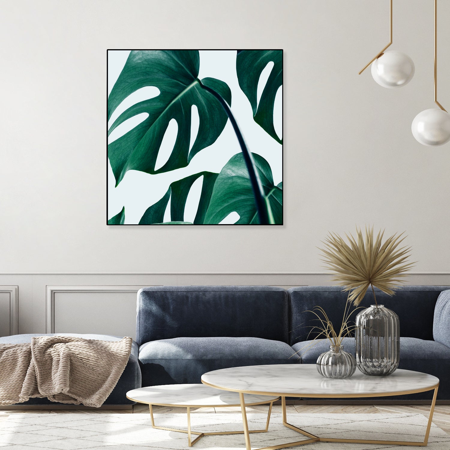 Monstera by Uma Gokhale on GIANT ART - green digital painting