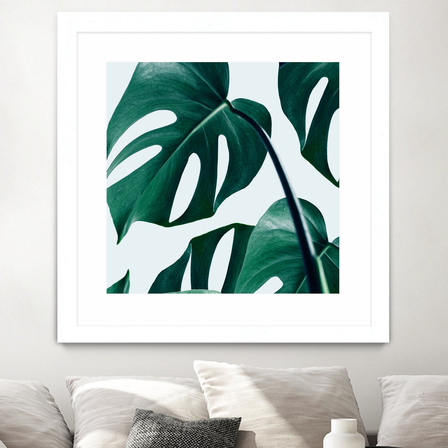 Monstera by Uma Gokhale on GIANT ART - green digital painting