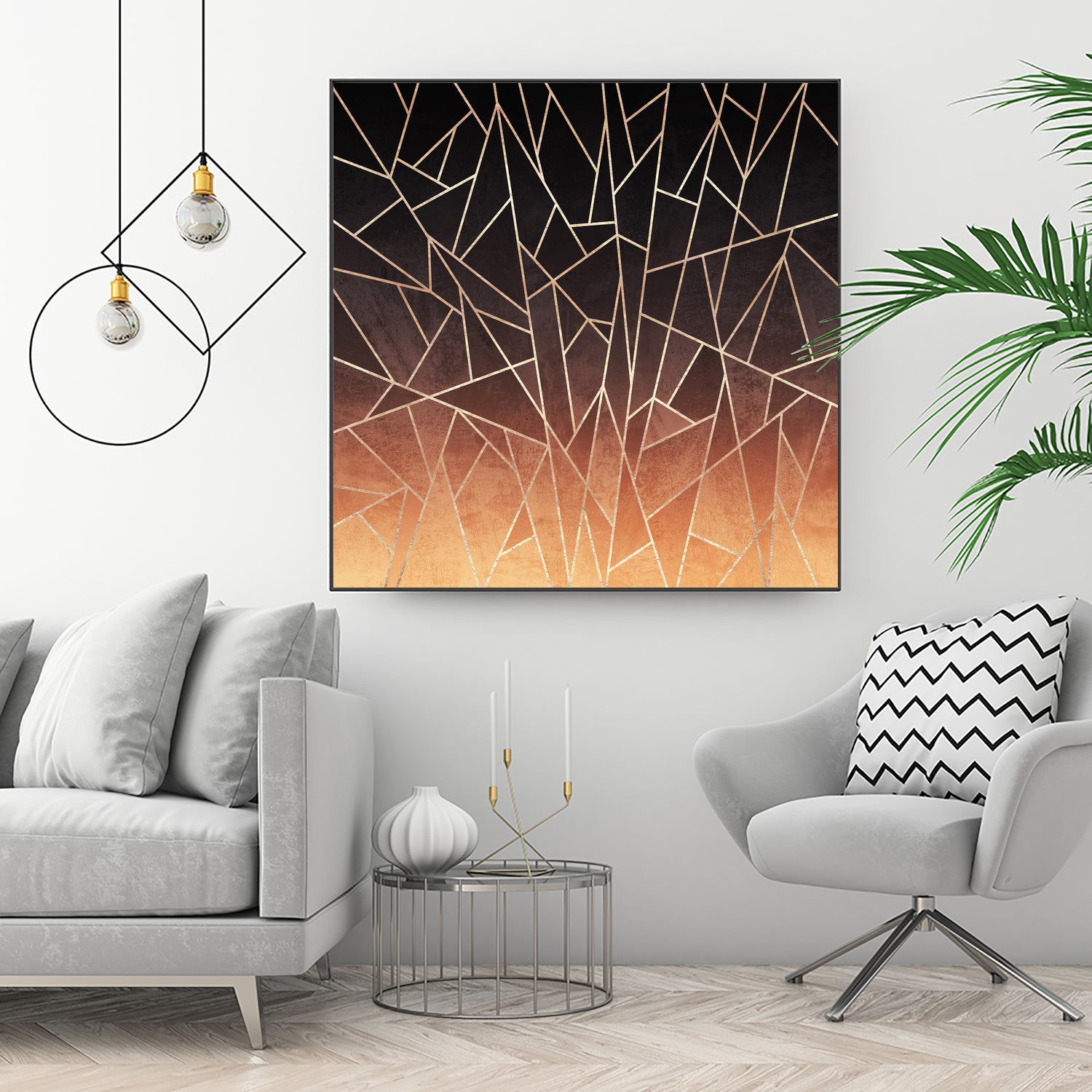 Shattered Ombre by Elisabeth Fredriksson on GIANT ART - brown digital painting