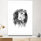 Bob Marley by Octavian Mihai Mielu on GIANT ART - black digital drawing