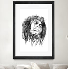 Bob Marley by Octavian Mihai Mielu on GIANT ART - black digital drawing