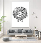 Jimi Hendrix by Octavian Mihai Mielu on GIANT ART - black digital drawing