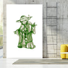 Yoda by Octavian Mihai Mielu on GIANT ART - green digital painting