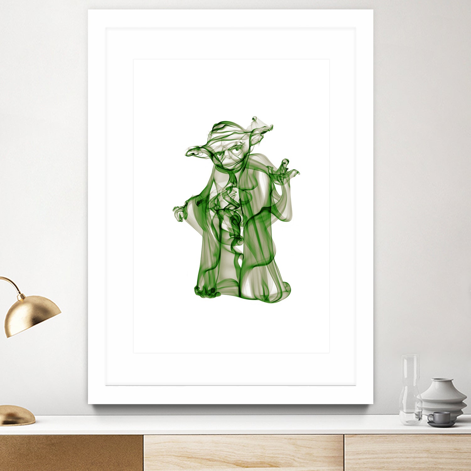 Yoda by Octavian Mihai Mielu on GIANT ART - green digital painting