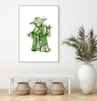 Yoda by Octavian Mihai Mielu on GIANT ART - green digital painting