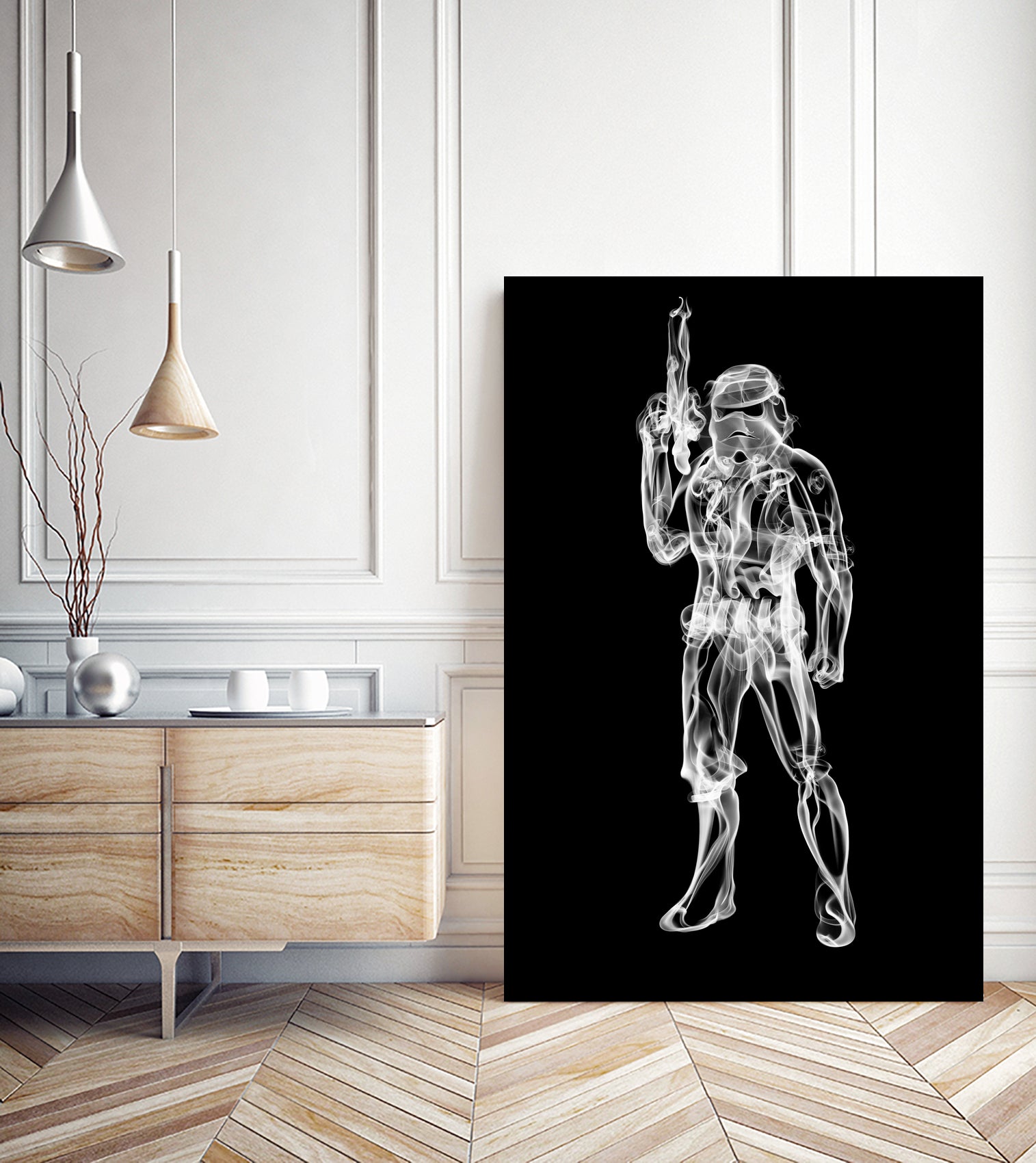 Storm Trooper by Octavian Mihai Mielu on GIANT ART - black digital painting