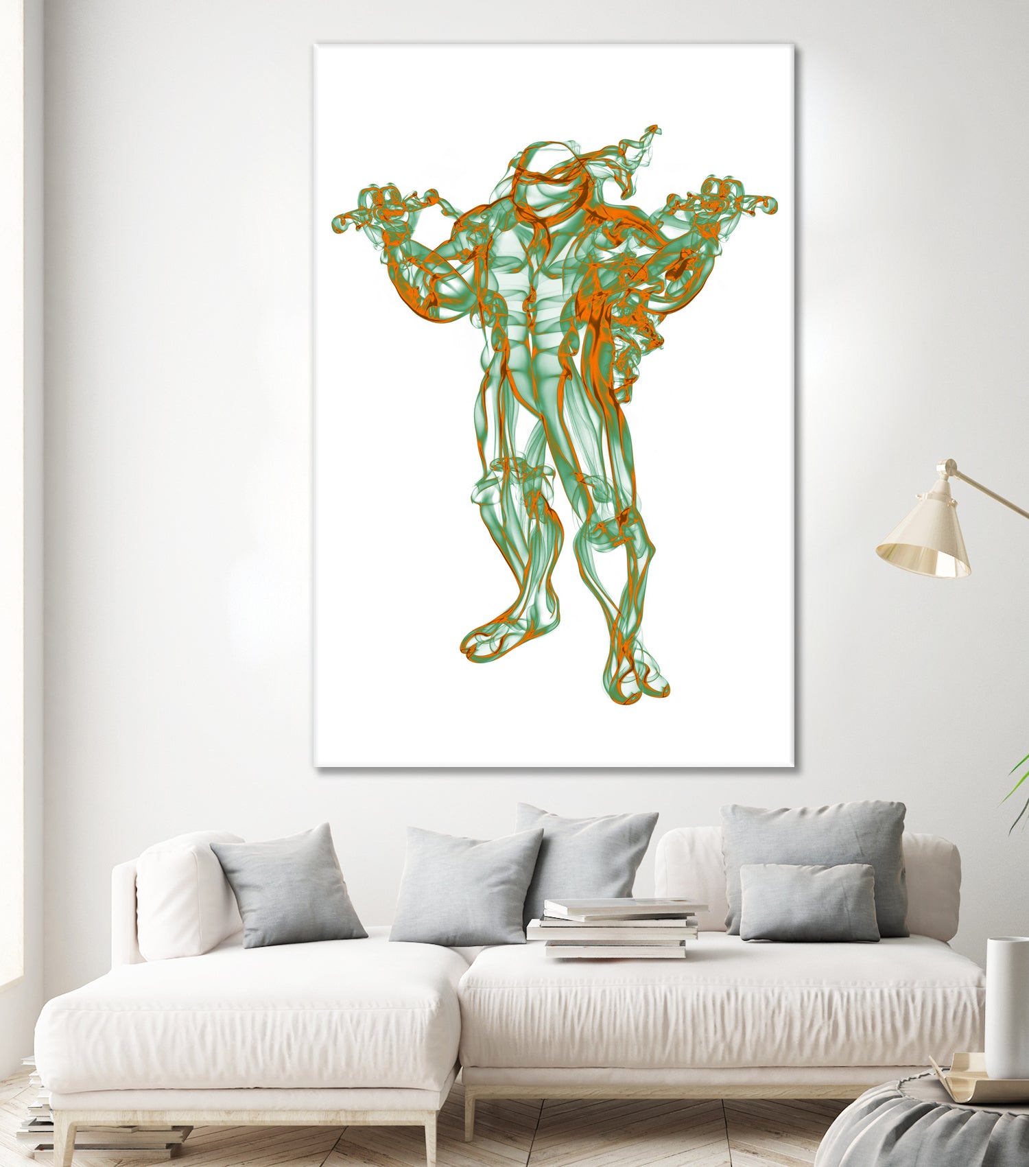 Michelangelo by Octavian Mihai Mielu on GIANT ART - green digital painting