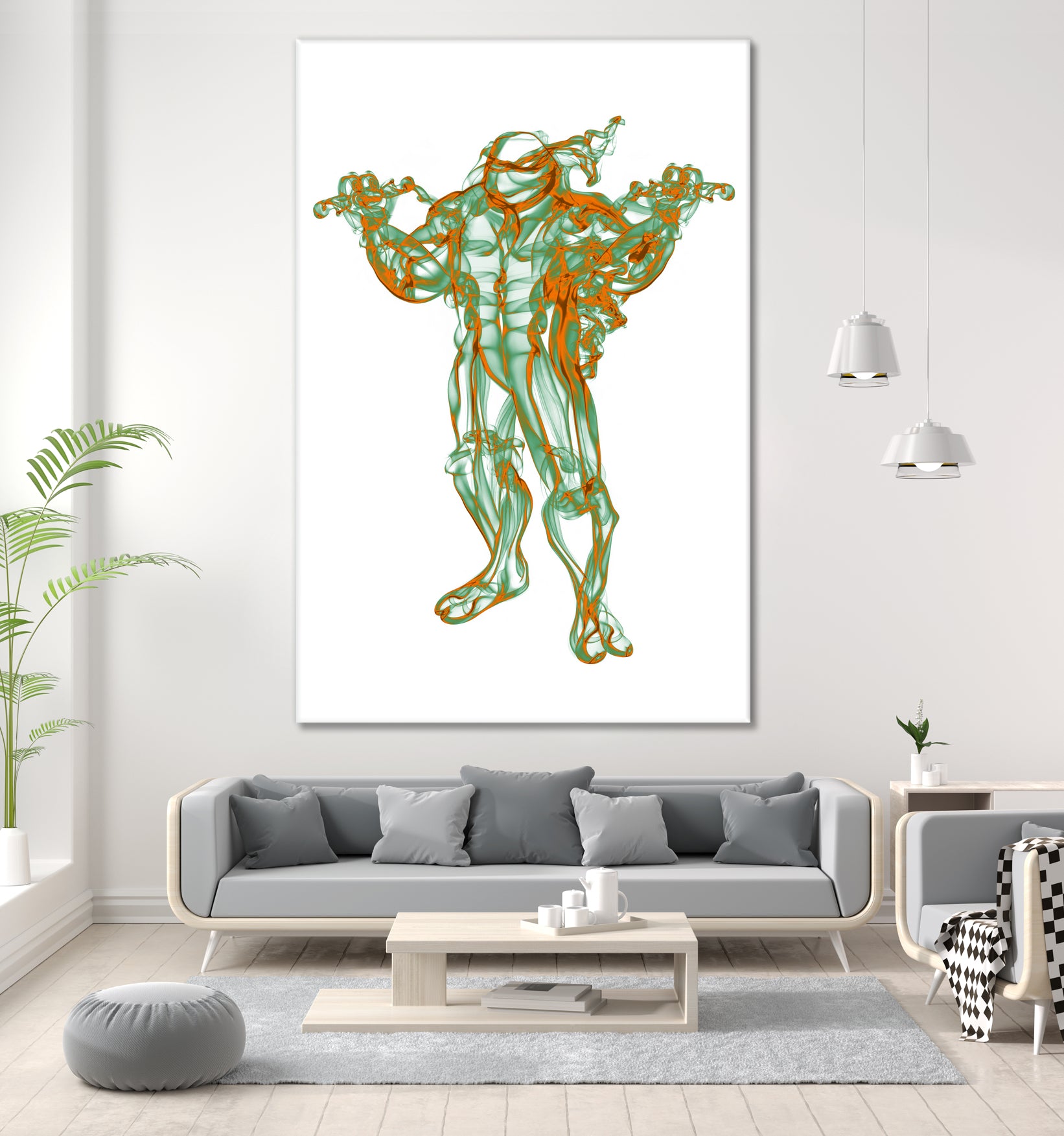 Michelangelo by Octavian Mihai Mielu on GIANT ART - green digital painting