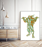 Michelangelo by Octavian Mihai Mielu on GIANT ART - green digital painting