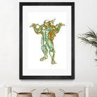 Michelangelo by Octavian Mihai Mielu on GIANT ART - green digital painting