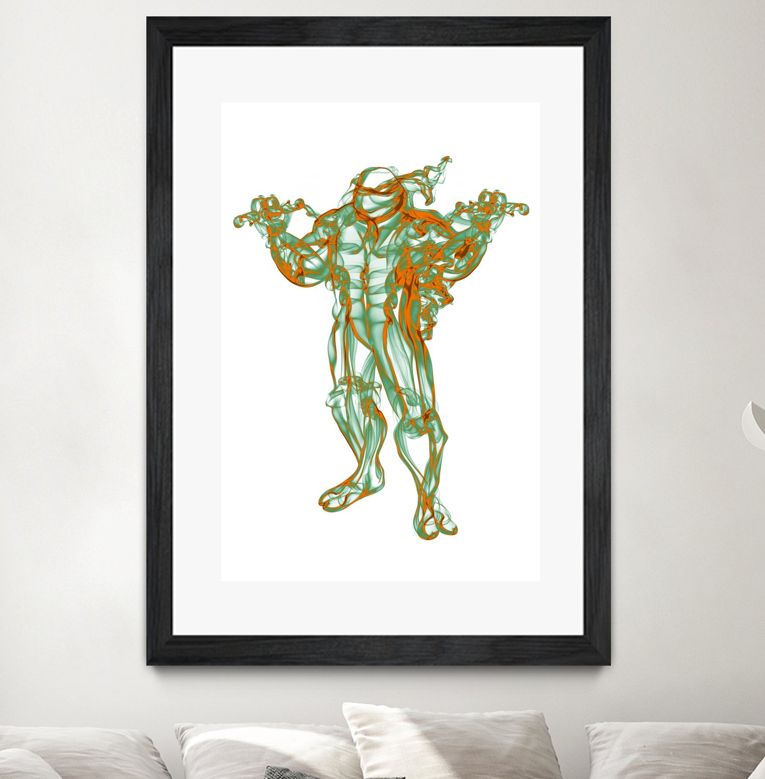 Michelangelo by Octavian Mihai Mielu on GIANT ART - green digital painting