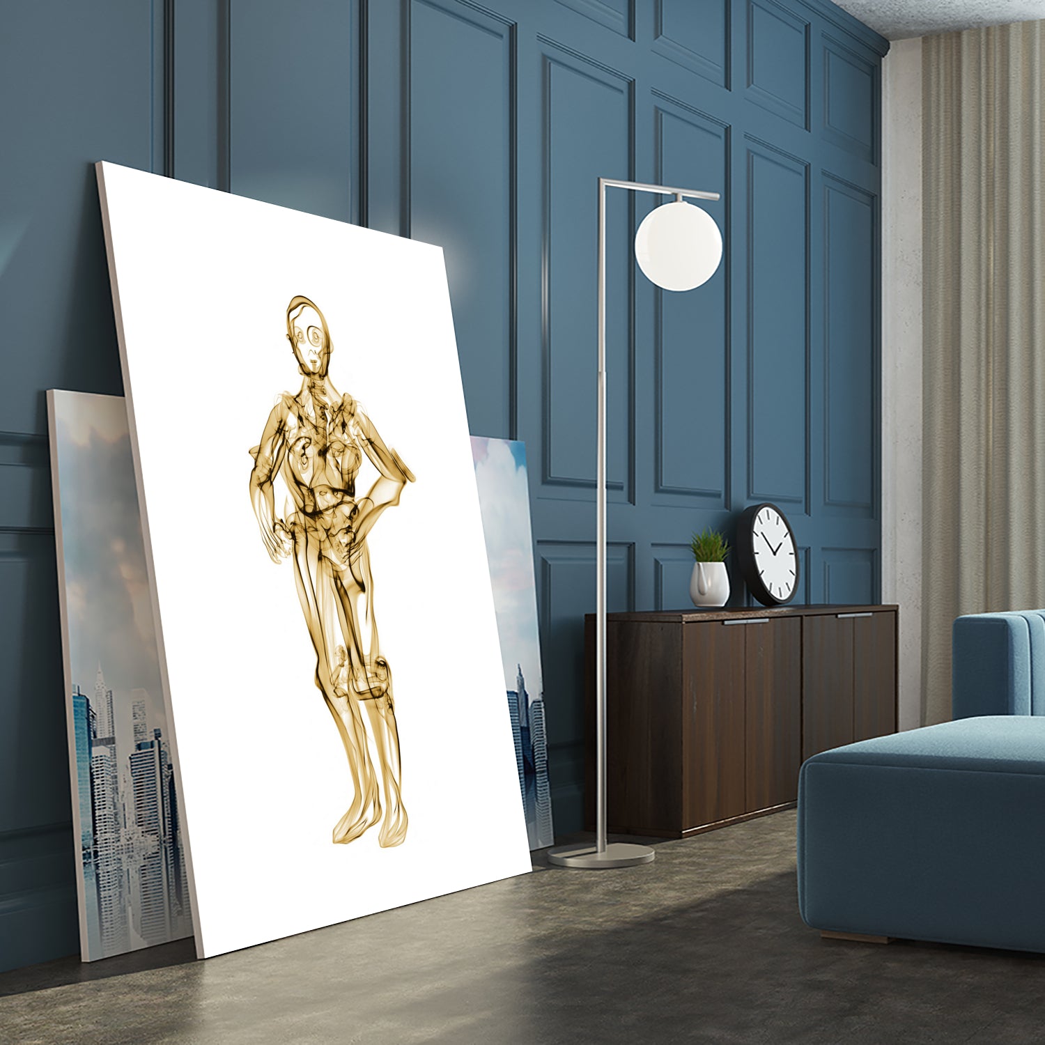 C3PO by Octavian Mihai Mielu on GIANT ART - yellow digital painting