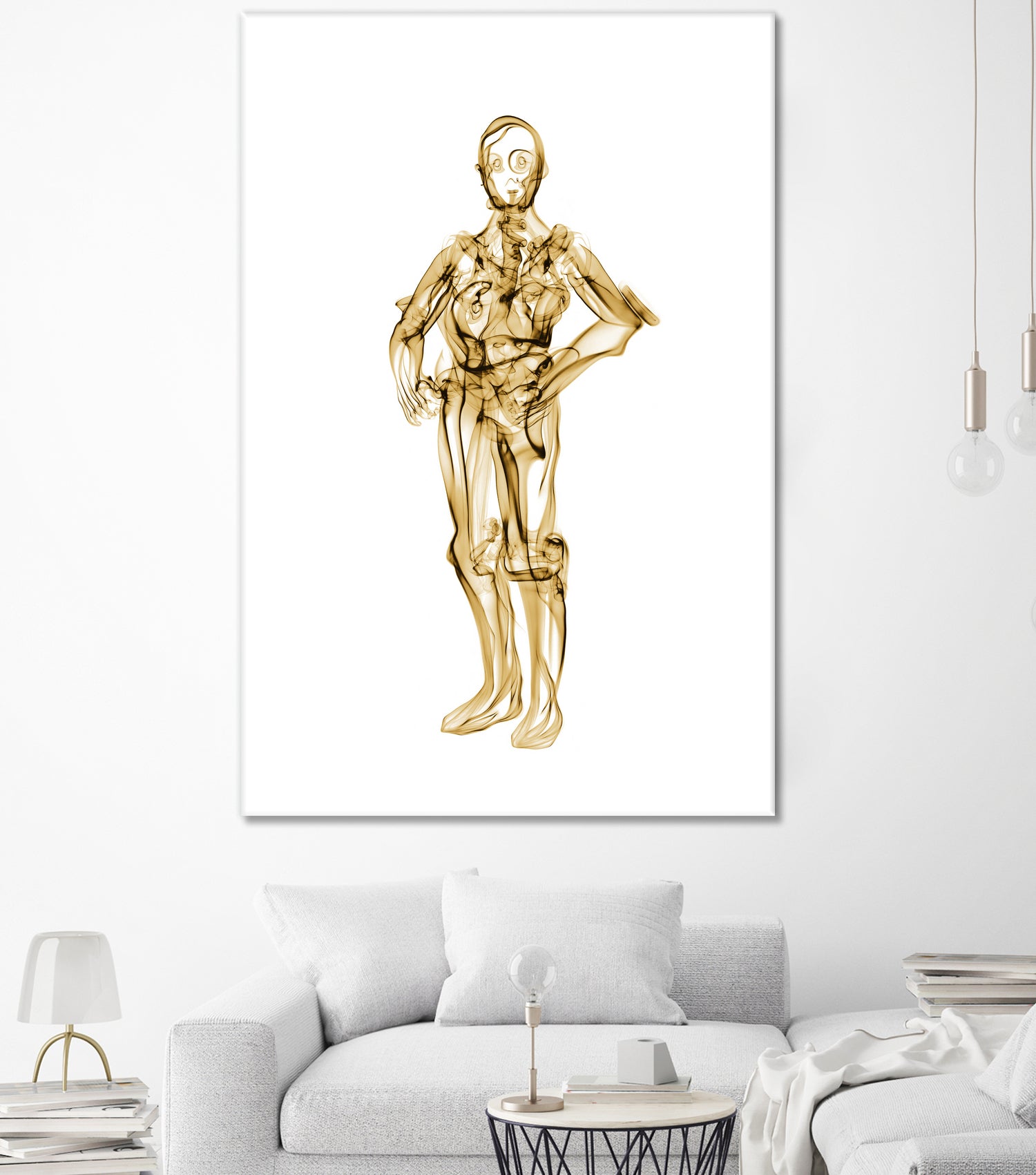 C3PO by Octavian Mihai Mielu on GIANT ART - yellow digital painting