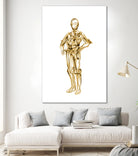 C3PO by Octavian Mihai Mielu on GIANT ART - yellow digital painting