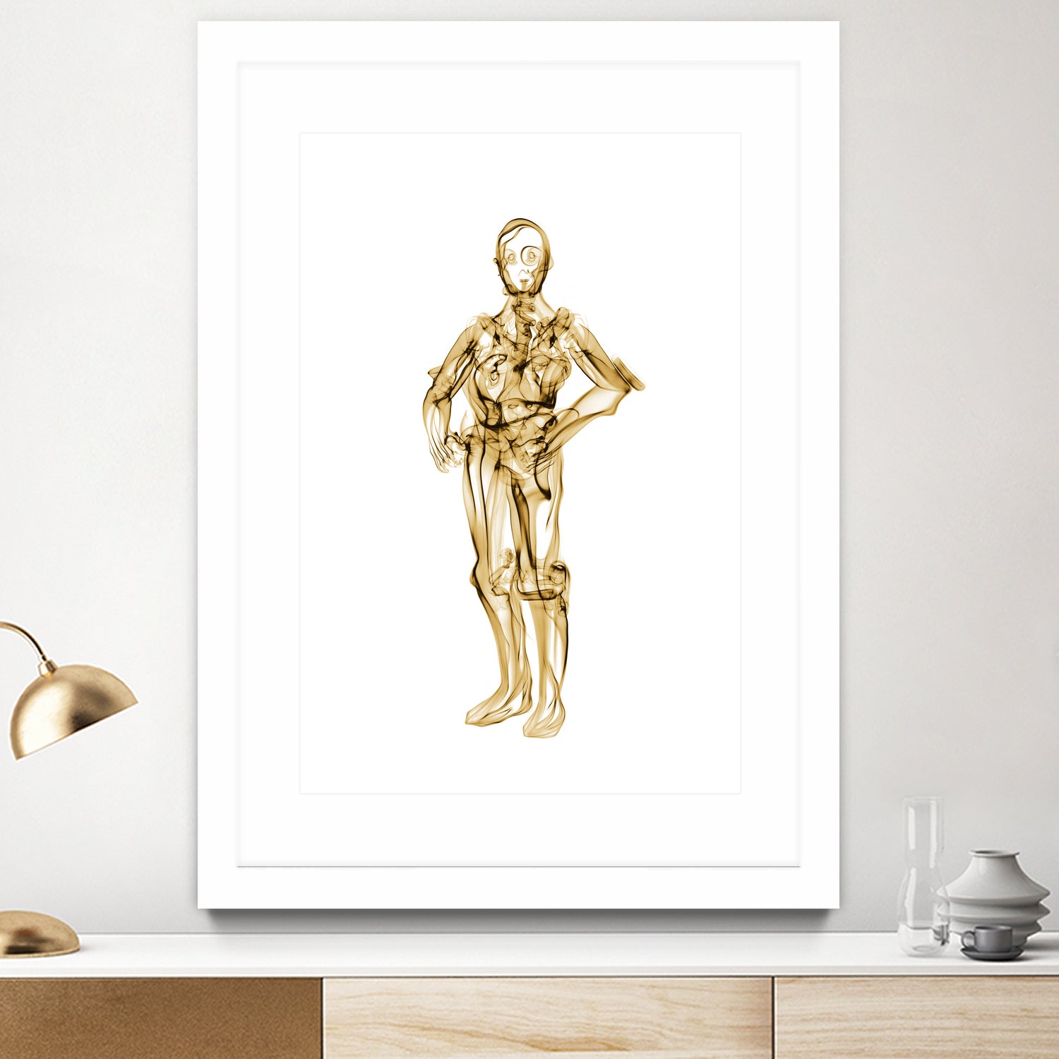 C3PO by Octavian Mihai Mielu on GIANT ART - yellow digital painting