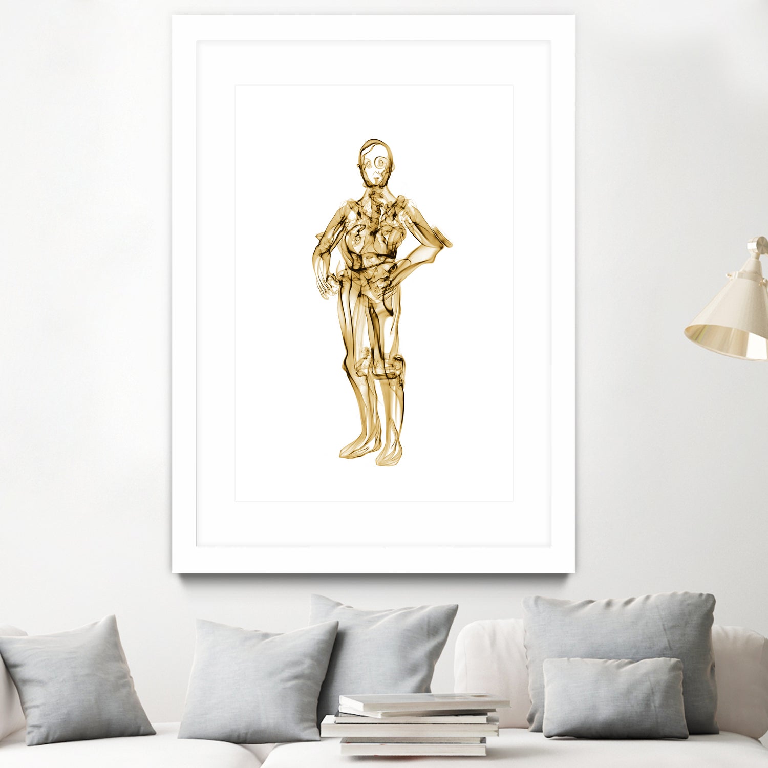 C3PO by Octavian Mihai Mielu on GIANT ART - yellow digital painting