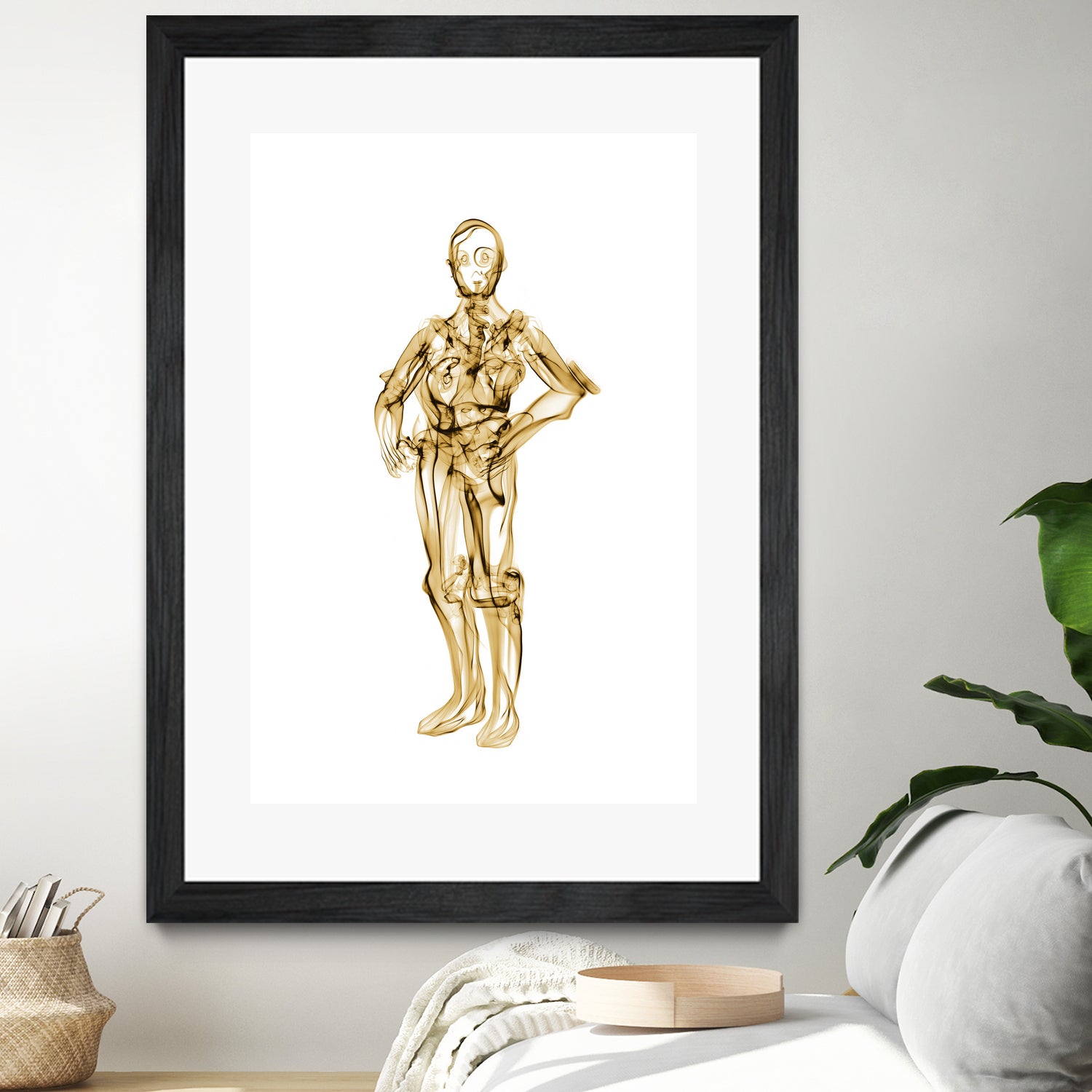 C3PO by Octavian Mihai Mielu on GIANT ART - yellow digital painting