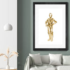 C3PO by Octavian Mihai Mielu on GIANT ART - yellow digital painting