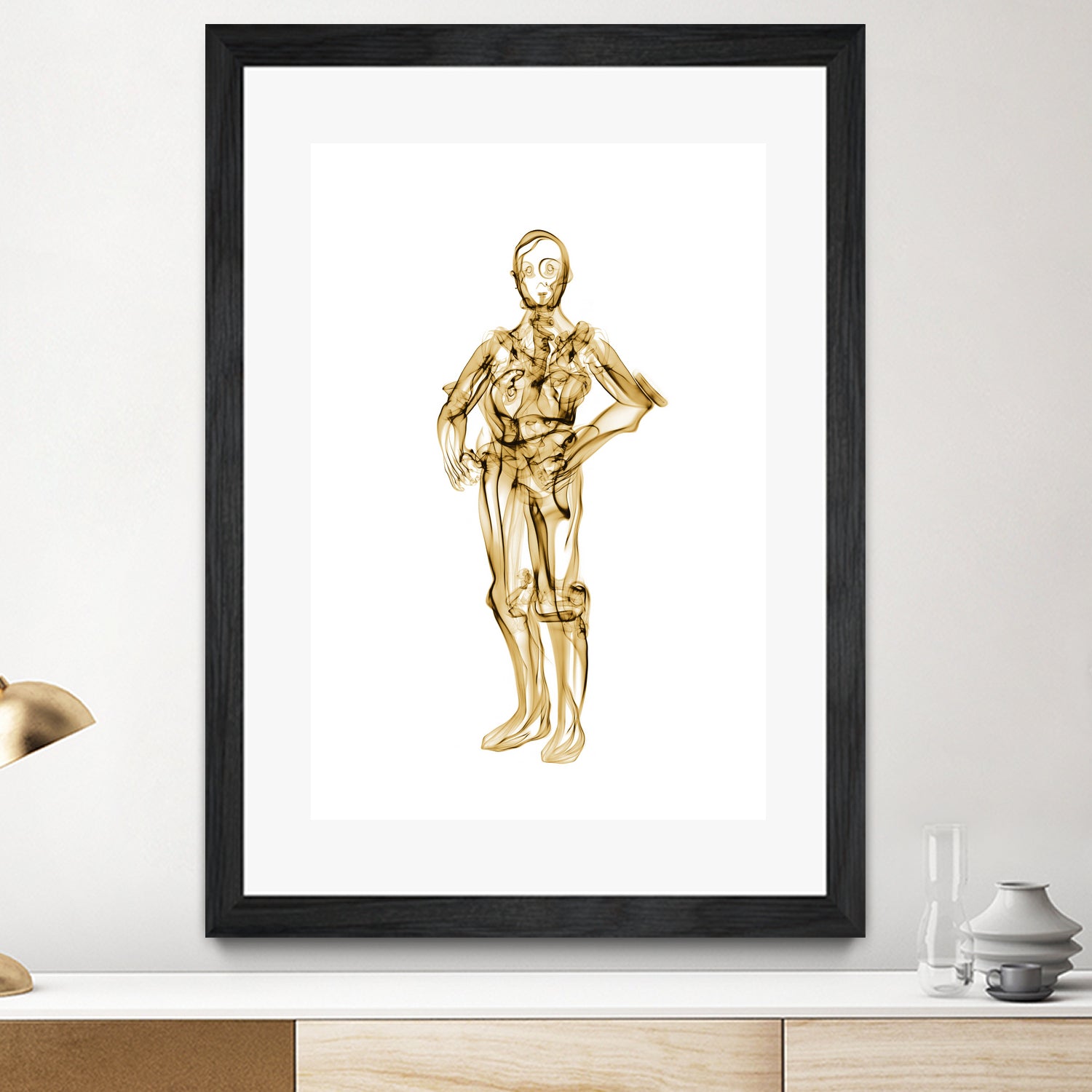 C3PO by Octavian Mihai Mielu on GIANT ART - yellow digital painting