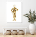 C3PO by Octavian Mihai Mielu on GIANT ART - yellow digital painting