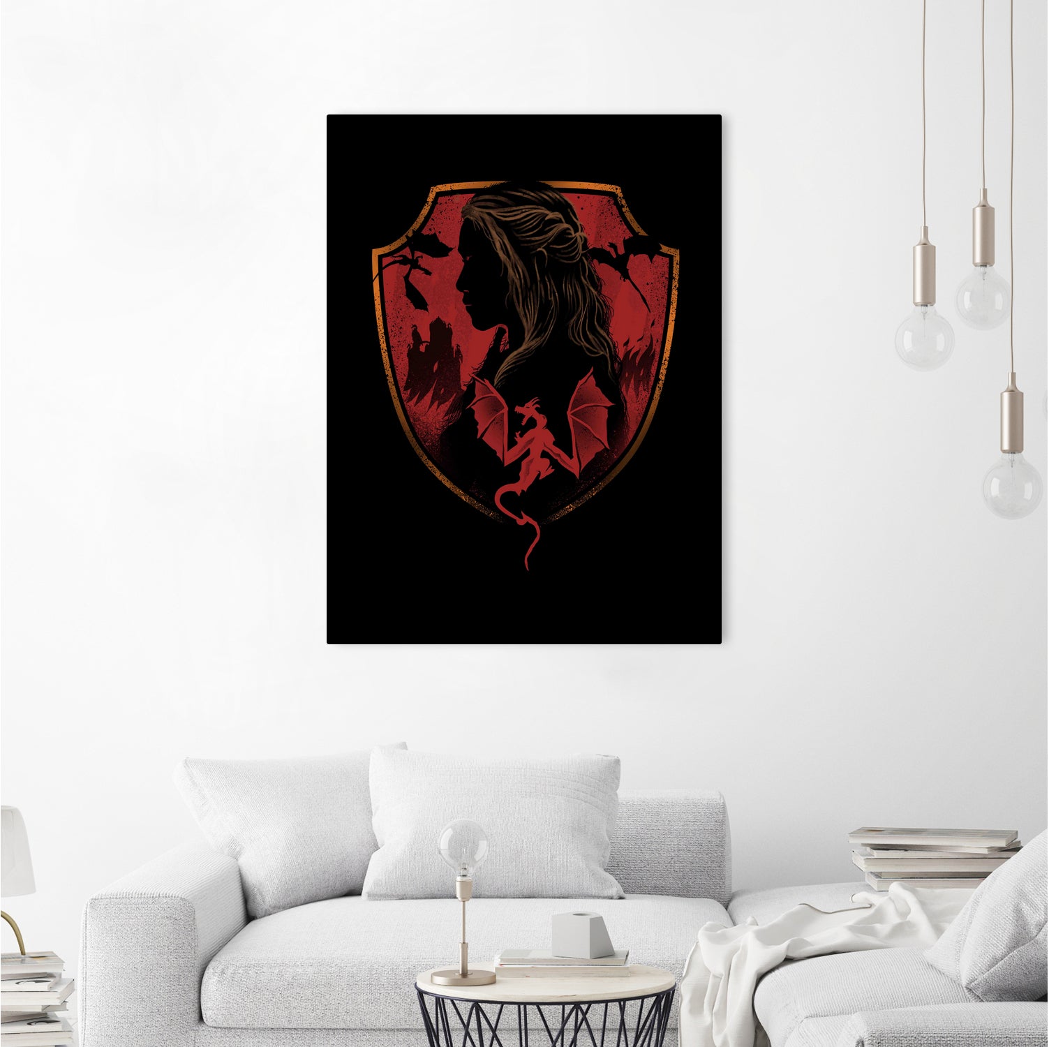 House of Dragons by Vincent Trinidad on GIANT ART - black digital painting