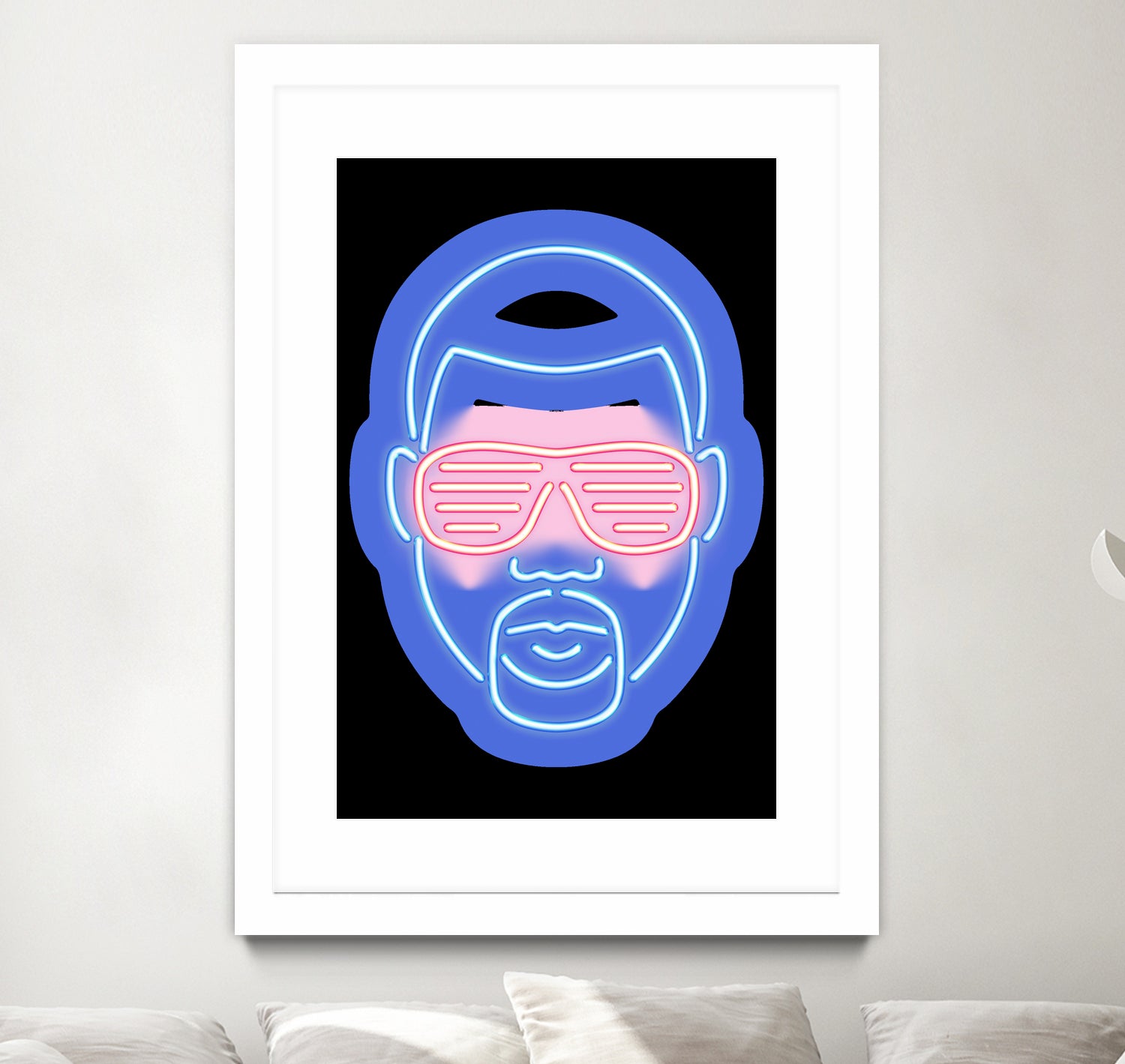 Kanye West by Octavian Mihai Mielu on GIANT ART - blue character design