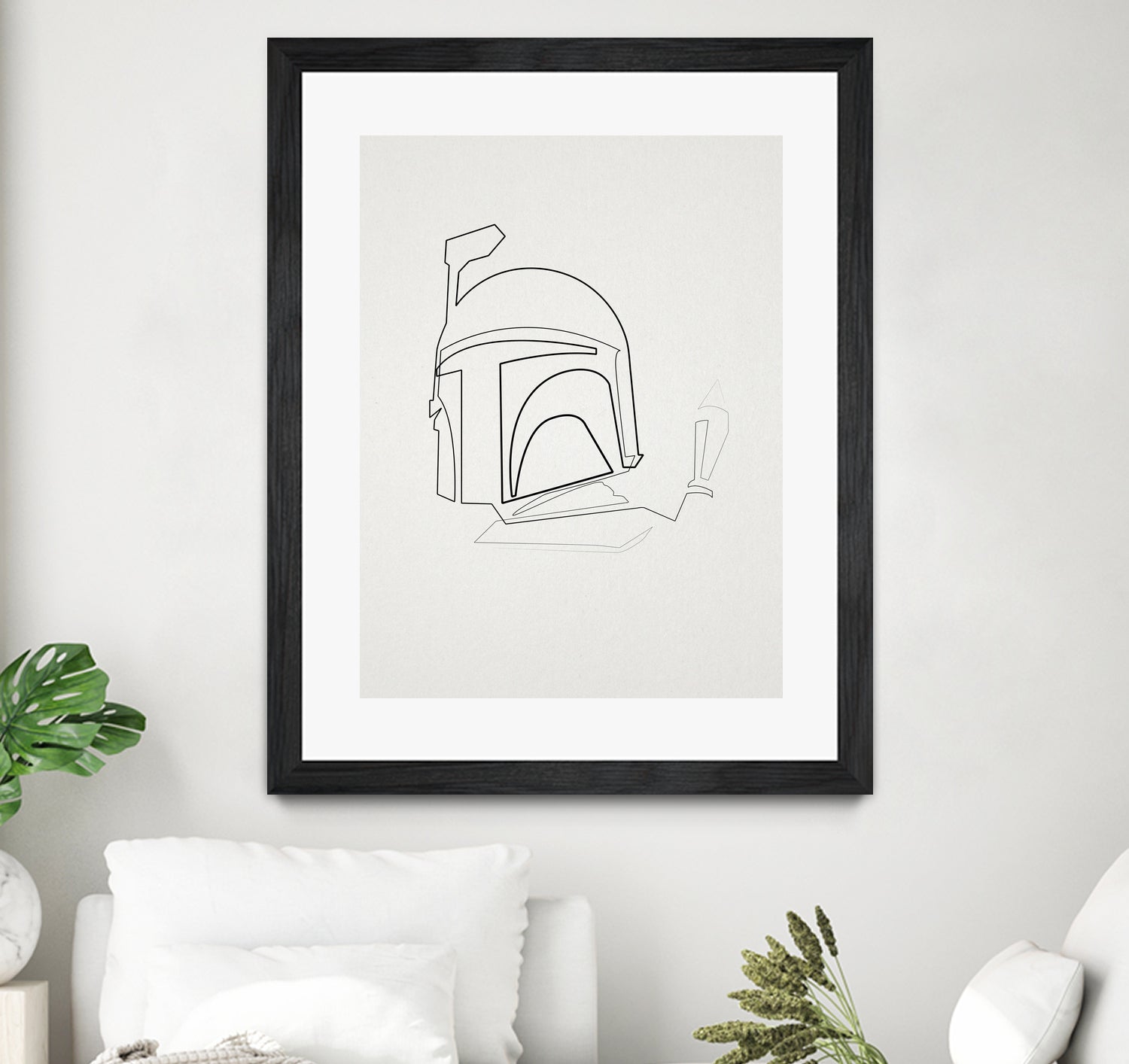 One Line Boba Fett by Christophe Louis on GIANT ART - digital drawing