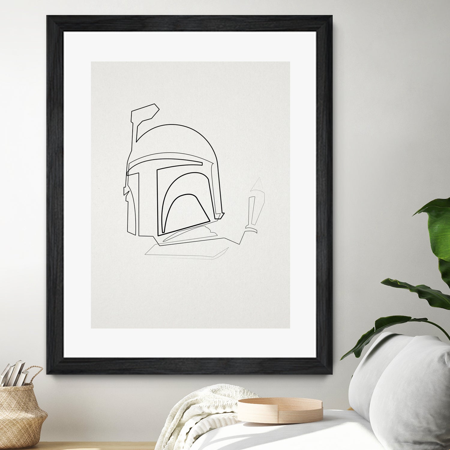 One Line Boba Fett by Christophe Louis on GIANT ART - digital drawing