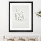 One Line Boba Fett by Christophe Louis on GIANT ART - digital drawing