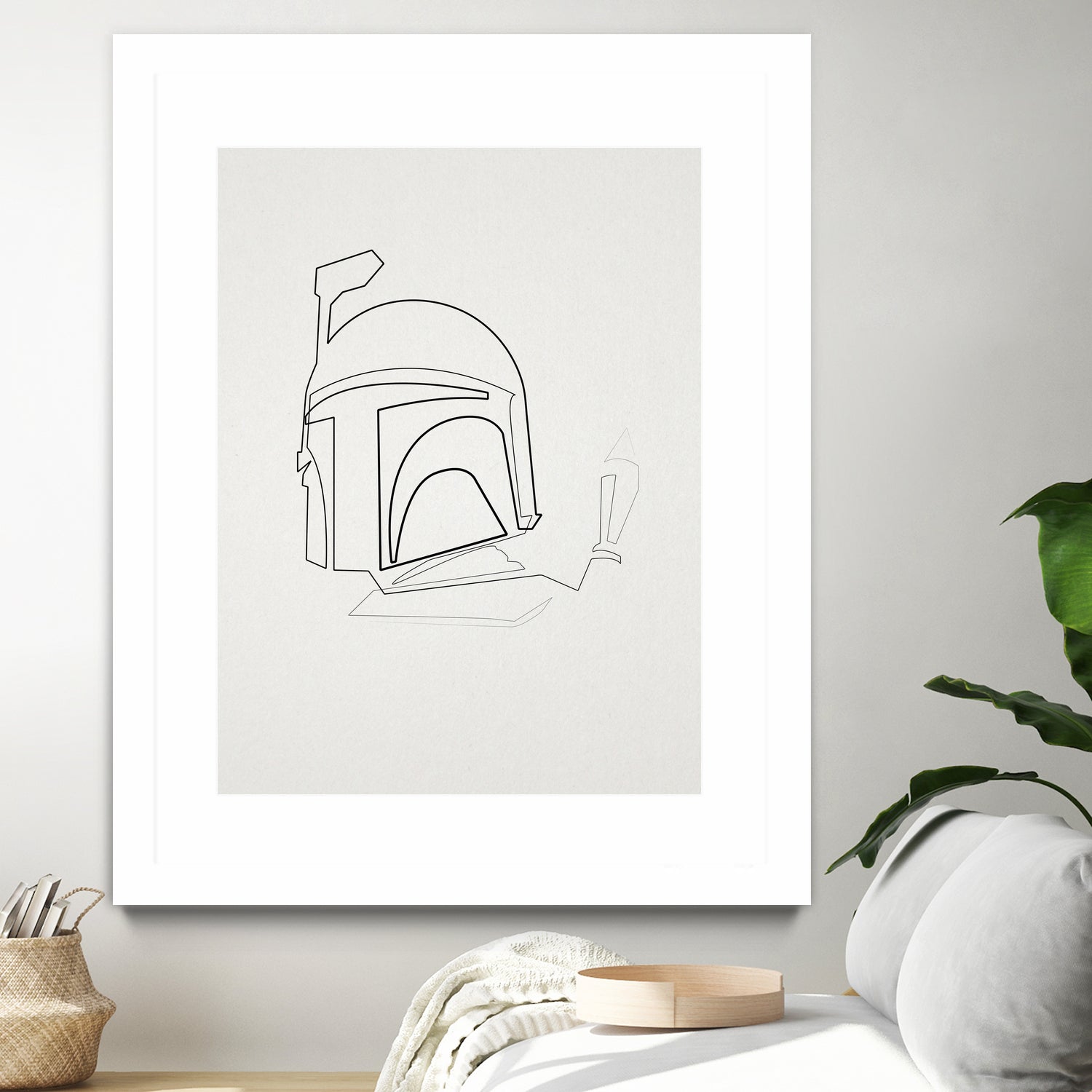 One Line Boba Fett by Christophe Louis on GIANT ART - digital drawing