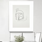 One Line Boba Fett by Christophe Louis on GIANT ART - digital drawing