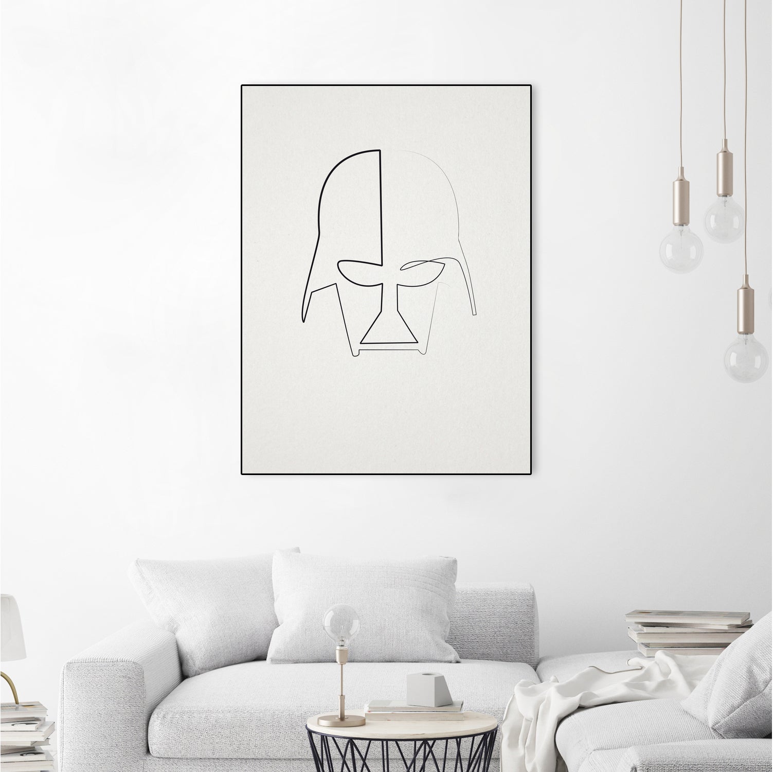 One Line Vader by Christophe Louis on GIANT ART - character design